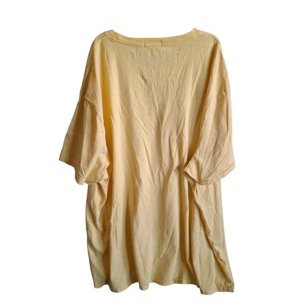 Polo Ralph Lauren T Shirt Adult 4XB Yellow Front Logo Big Tall Short Sleeve